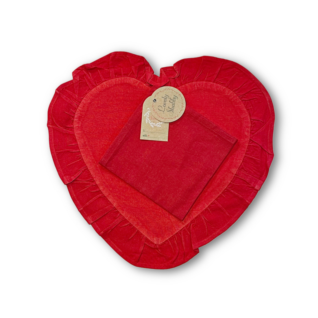 Sottopiatto Cuore Rouge Lovely Shabby