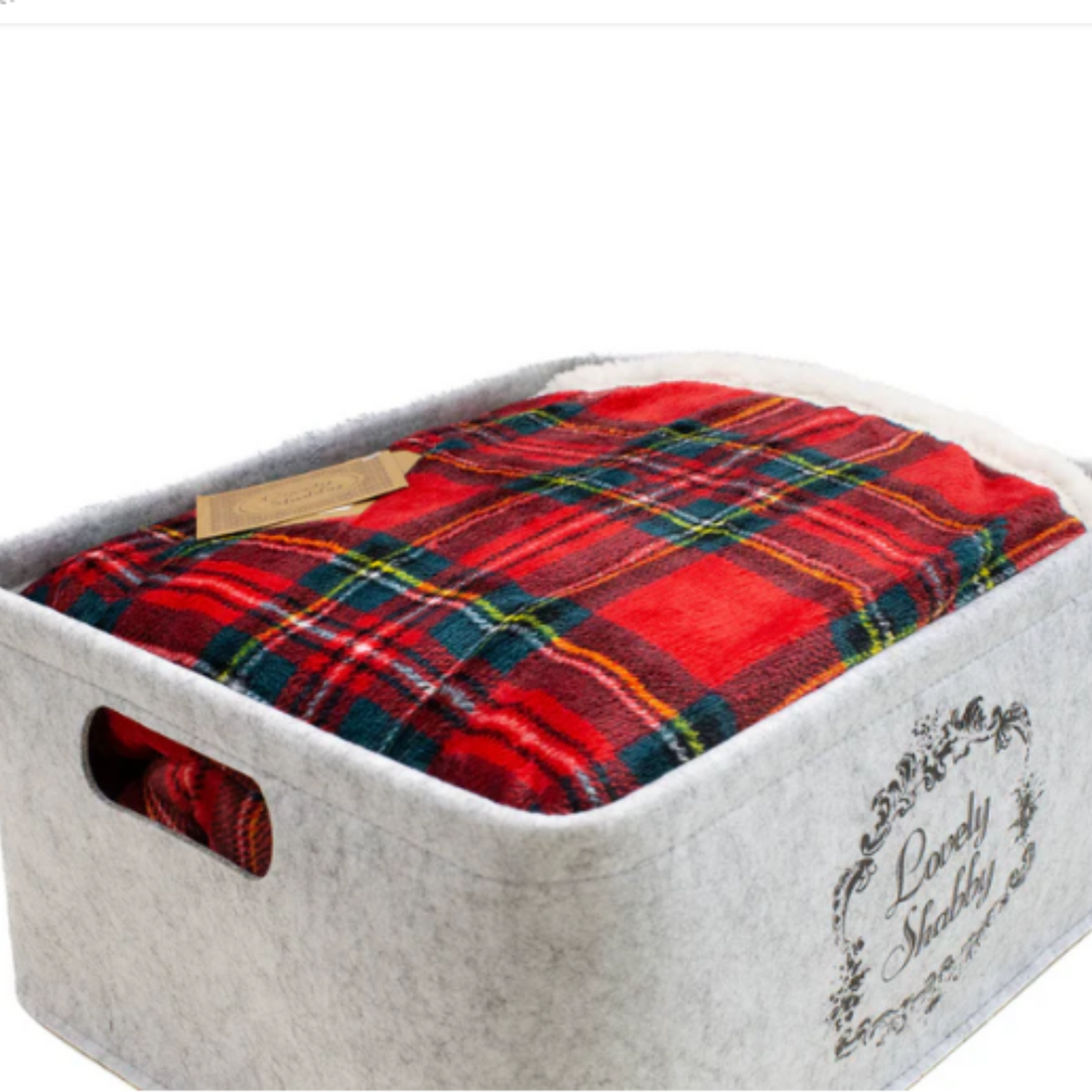 Plaid Tartan Box Lovely Shabby